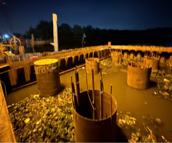 Lắp đặt móng cầu